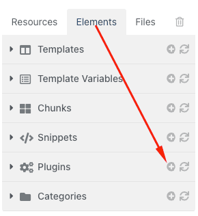 modx add plugin