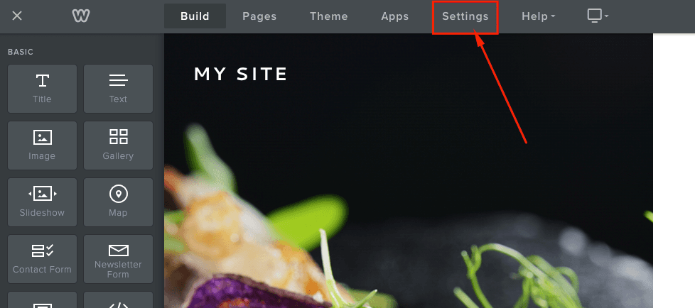 Weebly Widget WCAG settings