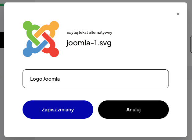 Edycja tekstu alternatywnego
