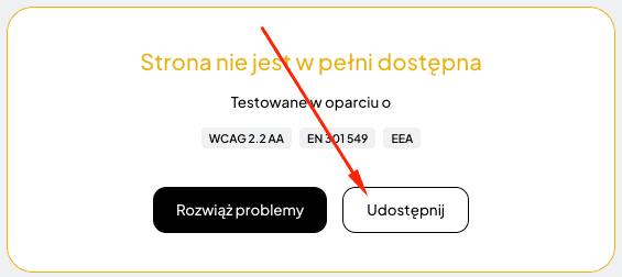 Udostępnianie audytu dostępności